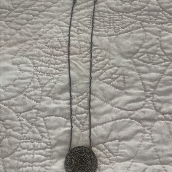 Vintage Boho Antique Gold Pendant Necklace - Picture 2 of 3